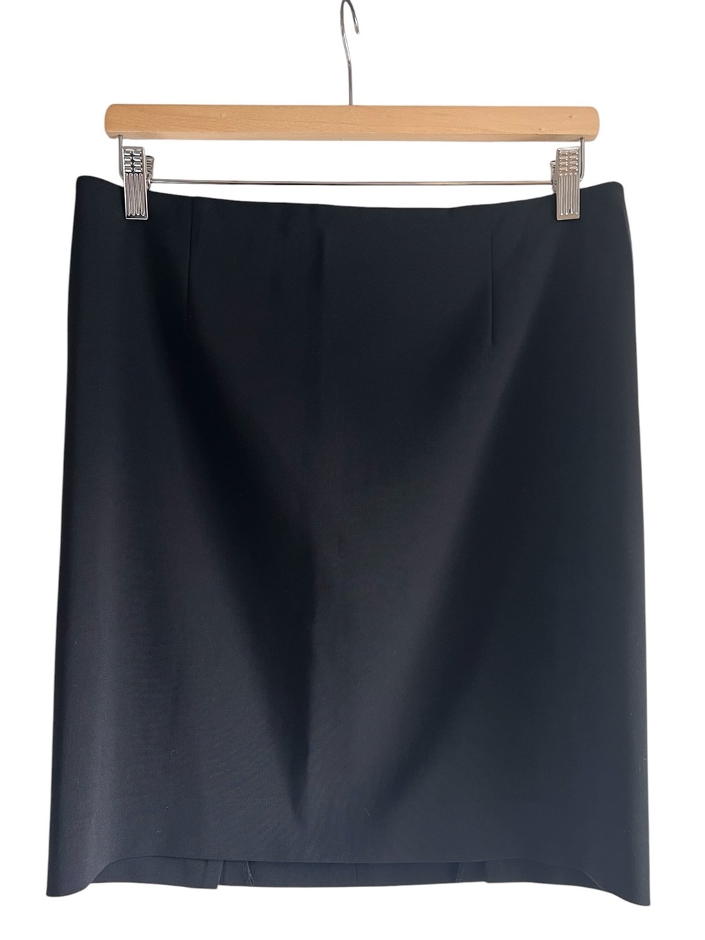 Theory wool blend black pencil skirt size 10 excellent condition